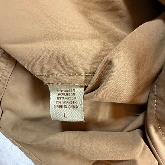 Rafter C Outdoors Western Fishing Vented Pearl Snap Shirt Brown Men’s Sz L - Picture 3 of 7